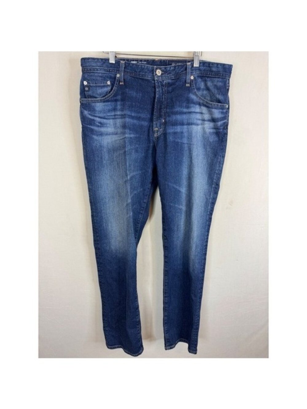AG Adriano Goldschmied Everett Slim Straight Jeans 38x34 Japanese Fabric